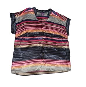Beverly Drive Silky Striped Top